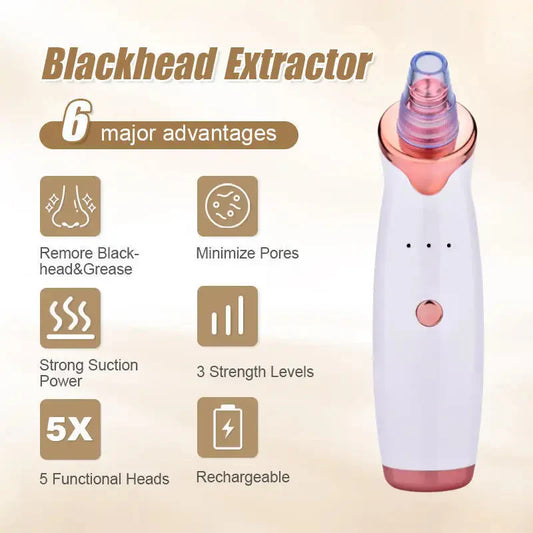 5 in 1 Multifunctional Blackhead Remover (Rechargeable)