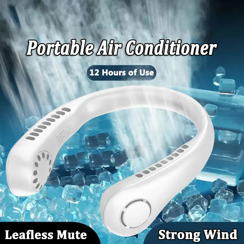 Portable Neck Fan | Rechargeable Bladeless Neck Fan