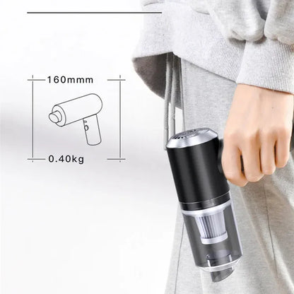 2 In 1 Portable Vacuum Cleaner - Car and Home Mini Wireless Vaccum Cleaner