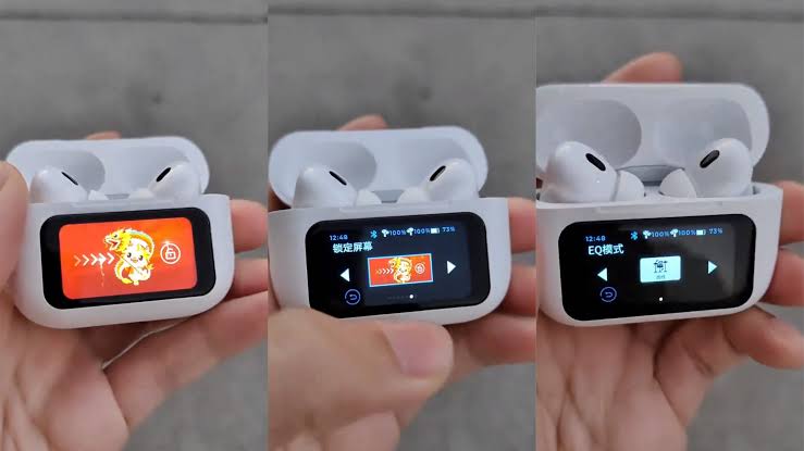 Airpods Pro With Digital Display – Anc And Transparency | Touch Volume Control Digital Screen Smooth Display Games