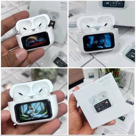 Airpods Pro With Digital Display – Anc And Transparency | Touch Volume Control Digital Screen Smooth Display Games